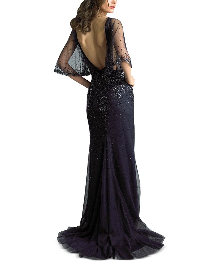 Black on sale illusion gown