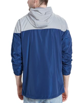 guess hooded logo windbreaker