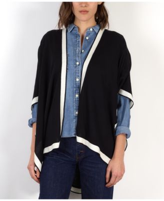 Lauren Ralph Lauren Contrast Trim Ruana 