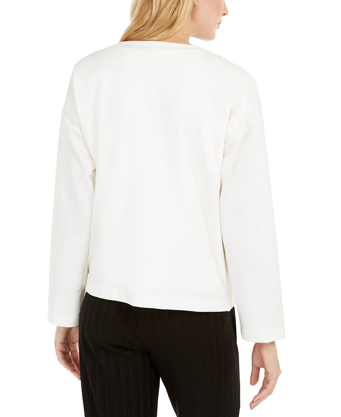 Eileen Fisher Asymmetrical-Zip Jacket, Regular & Petite Sizes - Macy's