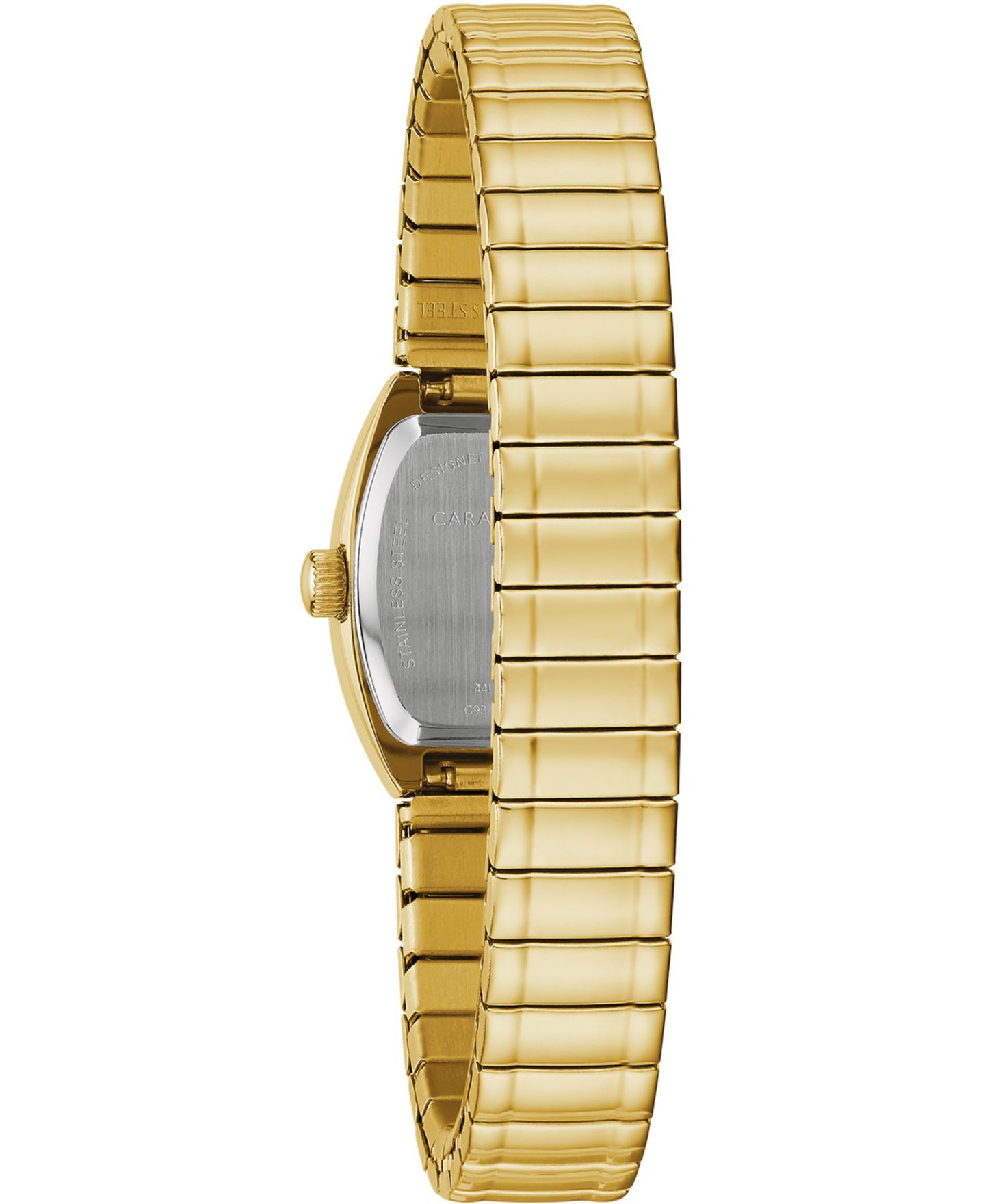 Женские часы Caravelle Gold-Tone Expansion Bracelet Watch 18x25mm — фото 3
