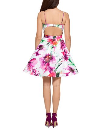 XSCAPE Floral Fit & Flare Dress & Reviews - Dresses - Women - Macy's
