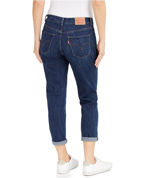 Levi's Cropped Cuffed Straight-Leg Jeans & Reviews - Jeans - Women - Macy's