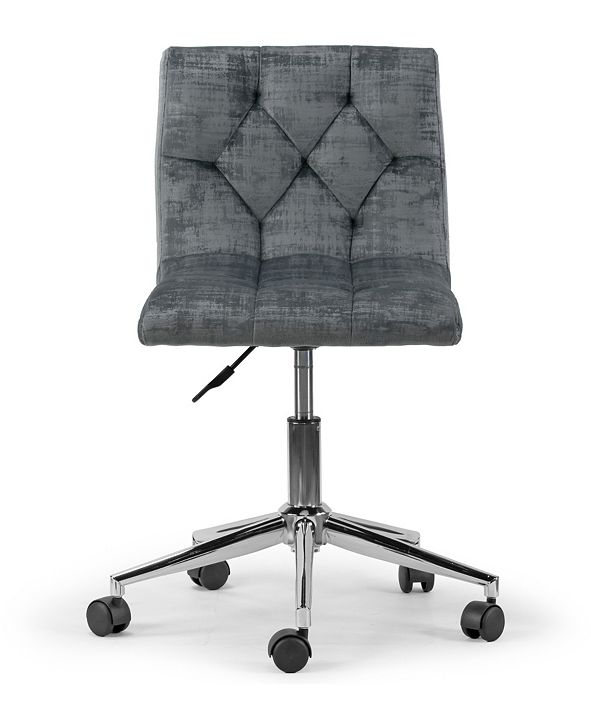 Glamour Home Amali Velvet Upholstered Adjustable Height ...
