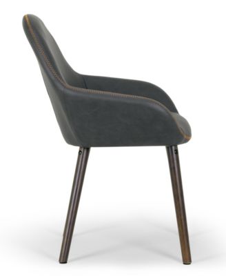 Set of 2 Alan Arm Chair in Vintage-like Color with Contrasting Stitching