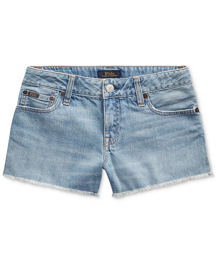 Big Girls Frayed Denim Shorts