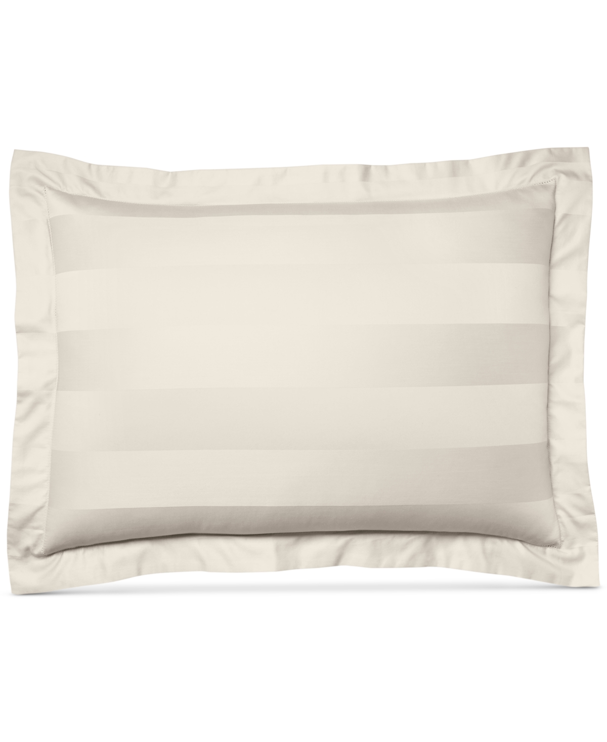 Charter Club Damask 3" Stripe 100% Supima Cotton 550 Thread Count Sham, King, Created for Macy's - Neo Natural
