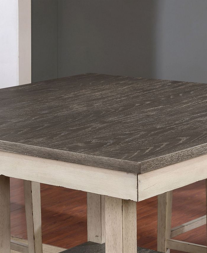 Furniture of America Annawan Solid Wood Counter Table Set Macy's