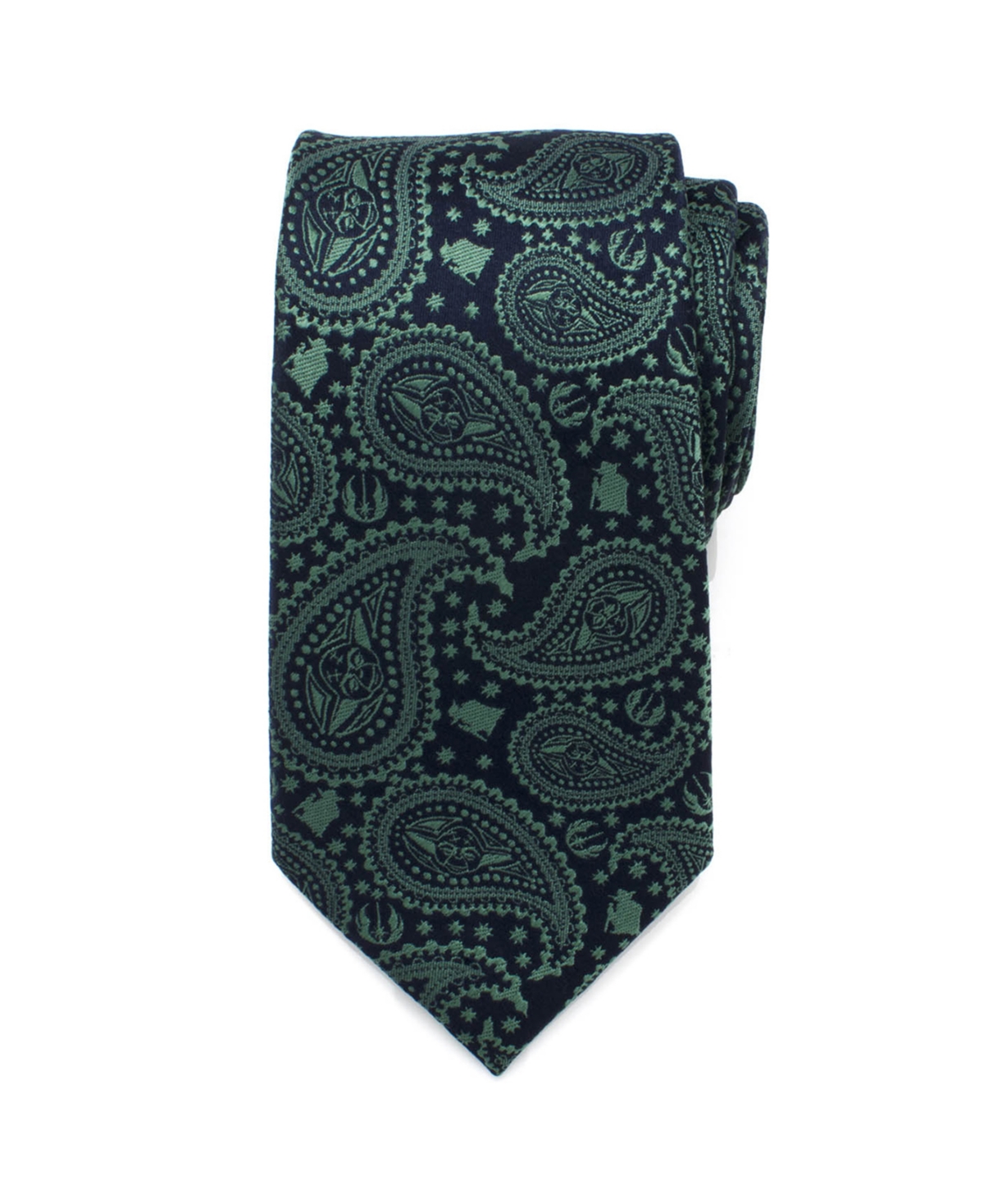 Yoda Paisley Men's Tie - Green