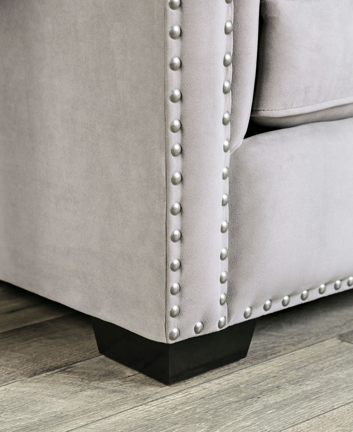 Furniture of America Cantar Upholstered Love Seat