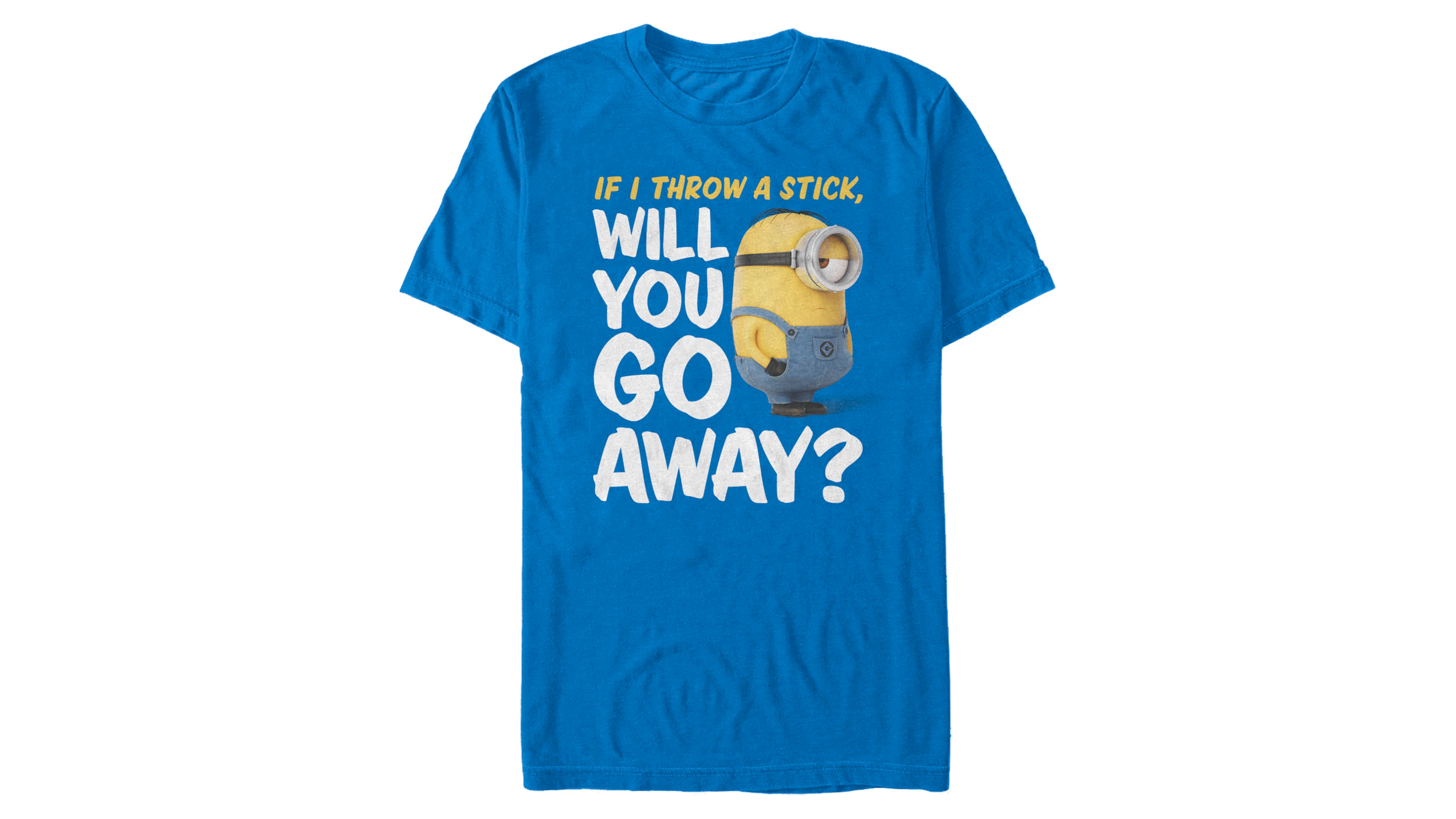Fifth Sun Minions Men's Will You Go Away Short Sleeve T-Shirt