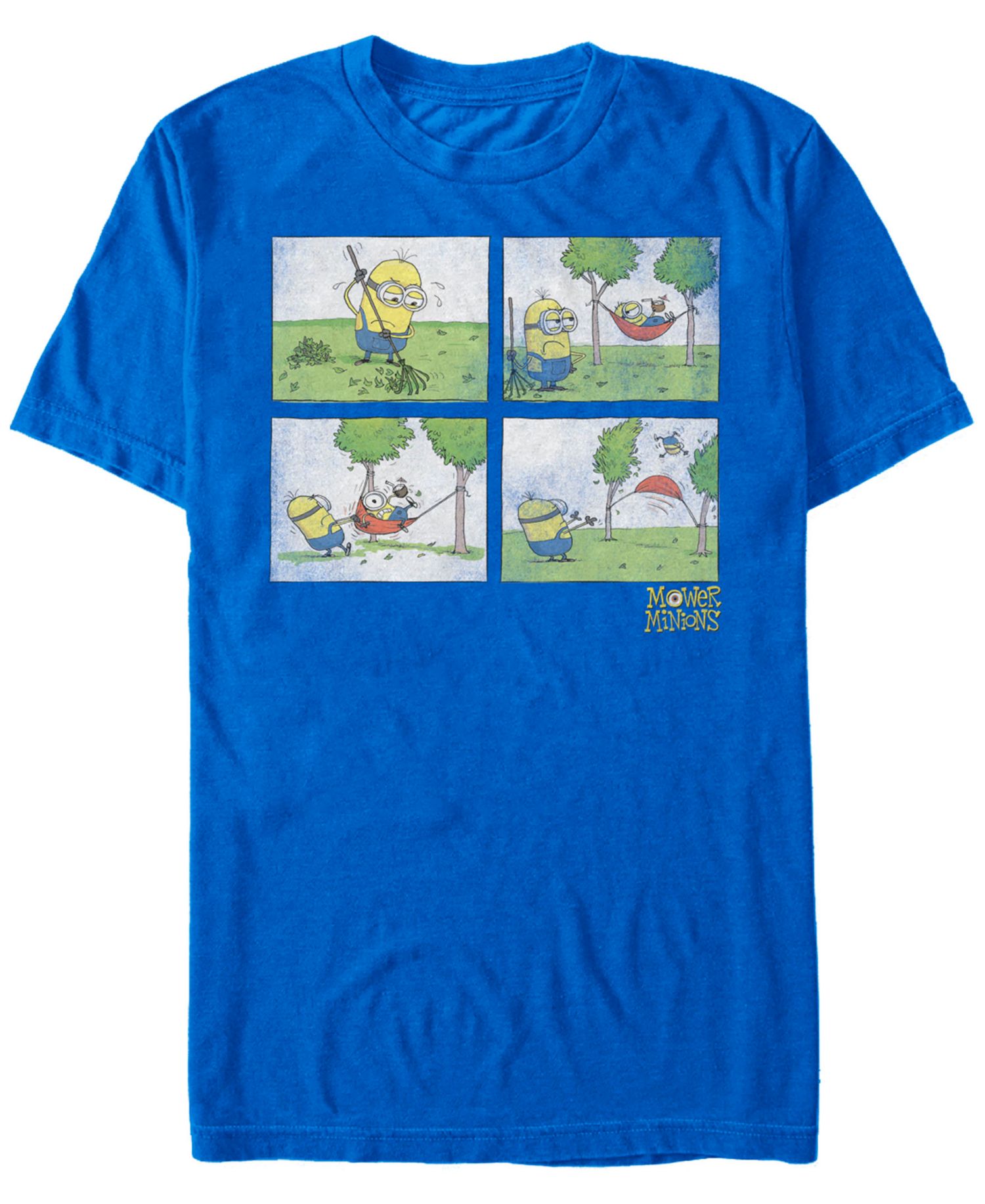 Minions Men's Comic Book Panels Short Sleeve T-Shirt