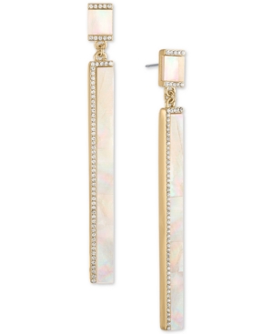 image of Rachel Rachel Roy Gold-Tone Stone Stick Drop Earrings