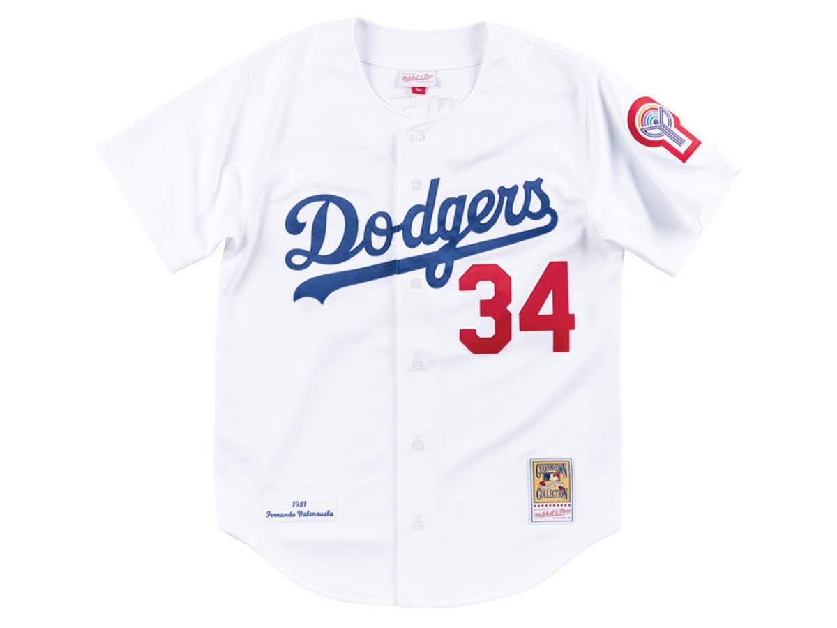 Mitchell & Ness Los Angeles Dodgers Men's Fernando Valenzuela Authentic Cooperstown Jersey