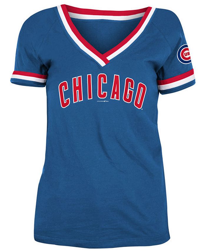 5th & Ocean Chicago Cubs Women's Contrast Binding TShirt Macy's