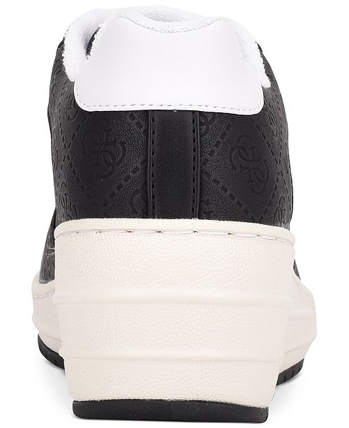 guess rillie low wedge sneakers