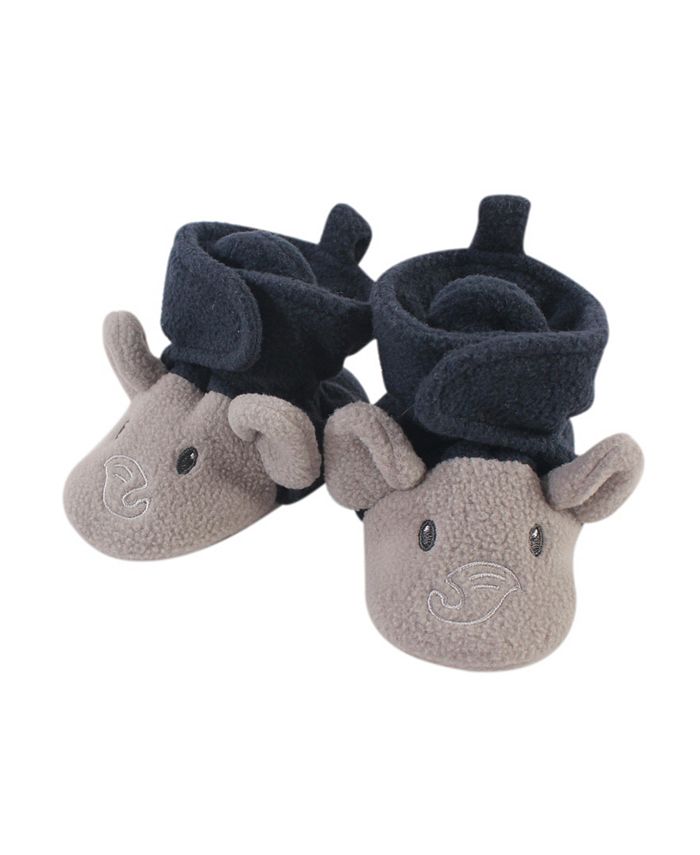 Hudson Baby Baby Girls and Boys Elephant Cozy Fleece Booties Macy's