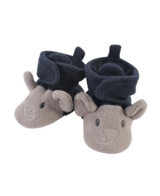 Hudson Baby Baby Girls and Boys Elephant Cozy Fleece Booties - Macy's