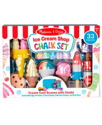 Melissa and Doug Ice Cream Shop Chalk Set - Macy's