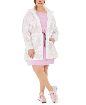 Calvin Klein Performance Plus Size Iridescent Hooded Jacket