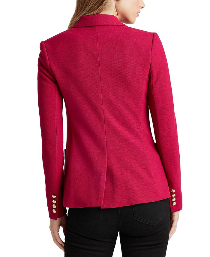 ralph lauren patch jacquard blazer