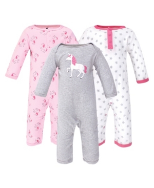 Hudson Baby Boys and Girls Cotton Coveralls