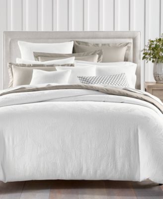 Charter Club Damask Designs Woven Leaves Duvet Cover Sets Created For Macys Bedding