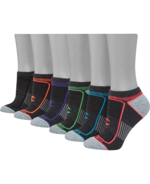 Champion Women's 6-pk. No-show Socks In Charcoal/pink
