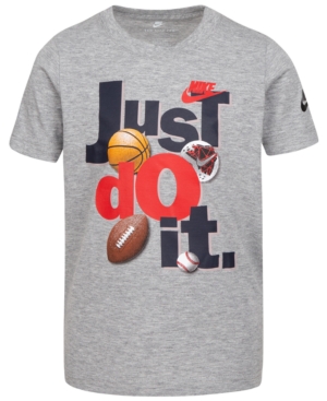 image of Nike Little Boys Just Do It Sports T-Shirt