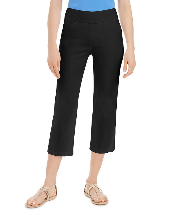 Charter Club Pull-On Crop Pants, Created for Macy's & Reviews - Pants ...