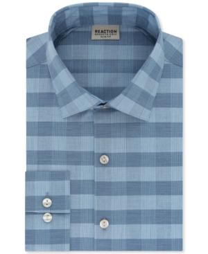 Kenneth Cole Reaction Men's Slim-Fit All-Day Flex Horizon Check Dress Shirt