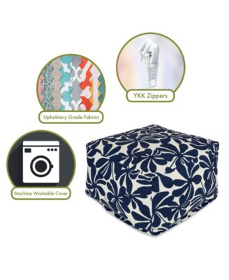 Plantation Ottoman Square Pouf 27" x 17"