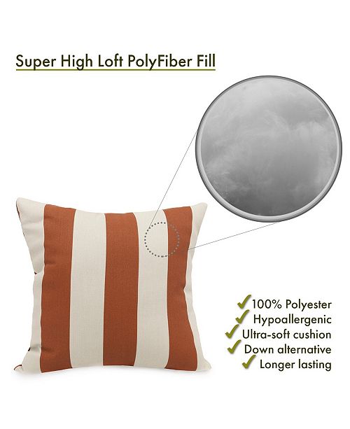 Majestic Home Goods Vertical Stripe Decorative Soft Throw Pillow