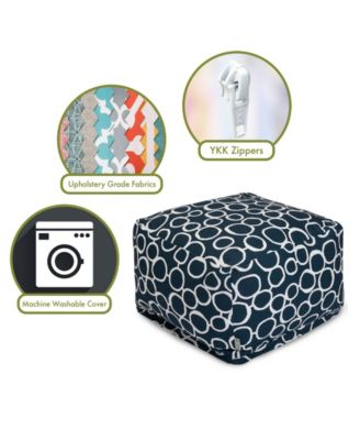 Fusion Ottoman Square Pouf 27" x 17"