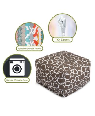 Fusion Ottoman Square Pouf 27" x 17"