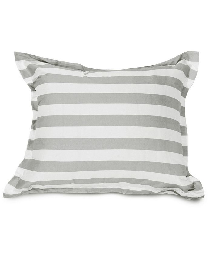 Majestic Home Goods Vertical Stripe Comfortable Soft Floor Pillow Extra