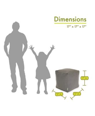 Wales Ottoman Pouf Cube 17" x 17"