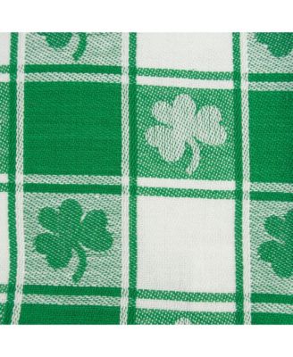Shamrock Woven Check Table Runner