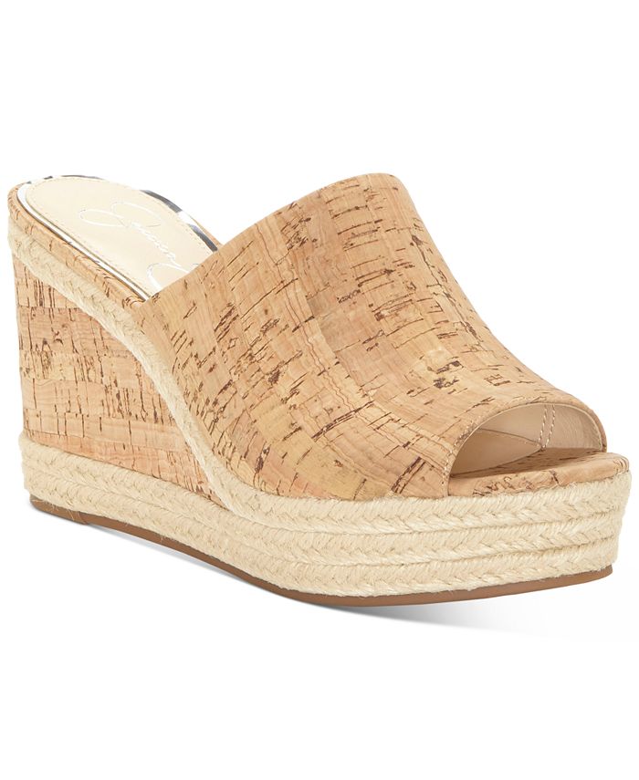 Jessica simpson sale cork wedges