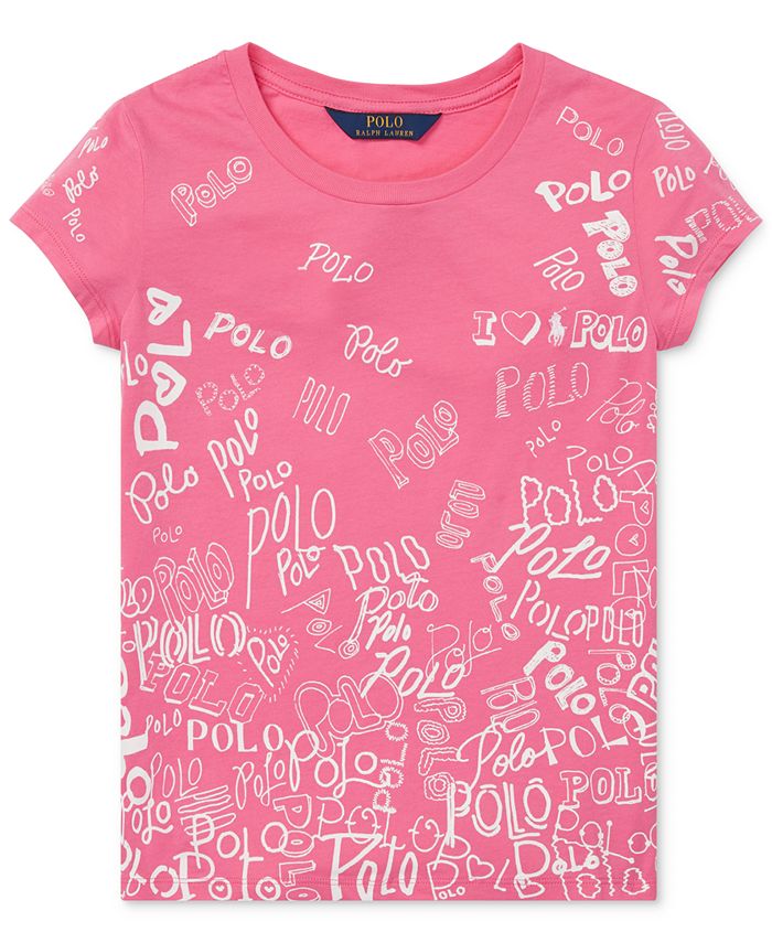 Polo Ralph Lauren Big Girls Jersey Graphic T-Shirt - Macy's