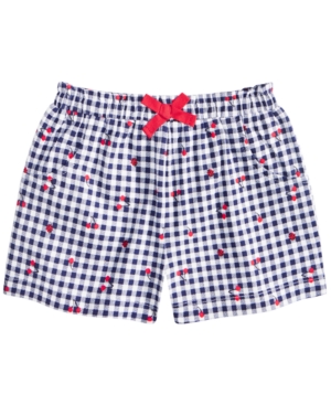 First Impressions Baby Girls Gingham Cherry Shorts Created for Macy's