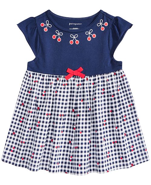 First Impressions Toddler Girls Cherry Gingham Tunic Created For