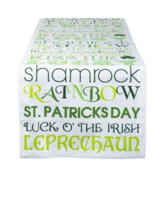 St Patrick's Day Print Table Runner