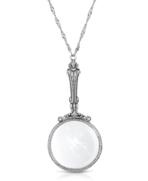 image of 2028 Gold Tone Magnifying Glass Pendant 28