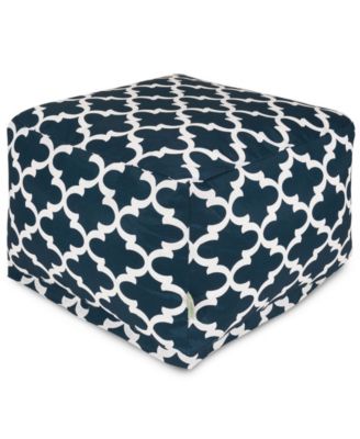 Trellis Ottoman Square Pouf 27" x 17"