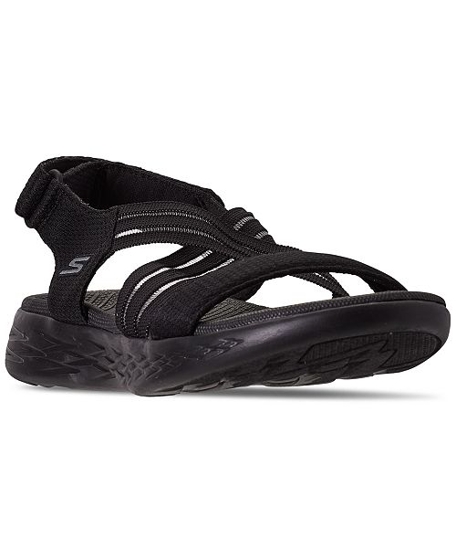 Skechers Women S On The Go 600 Strap Athletic Sandals From Finish Line Reviews Finish Line Athletic Sneakers Shoes Macy S
