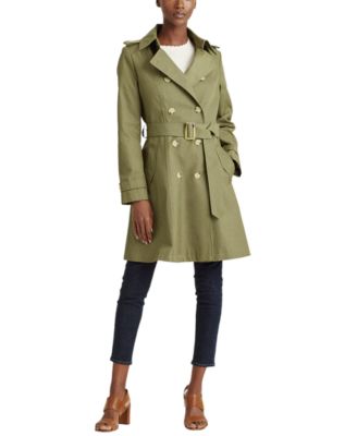 lauren ralph lauren petite double breasted trench coat