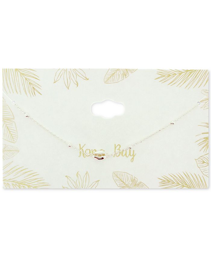 Kona Bay - Puka Shell Ankle Bracelet in Fine Silver-Plate
