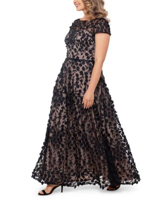 xscape plus size gown