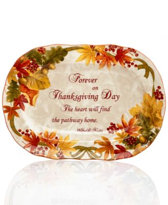 222 Fifth - Autumn Celebration Oval Platter